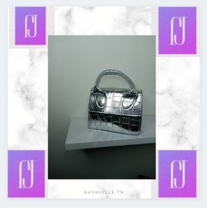 New street Mini Alligator print Handbag